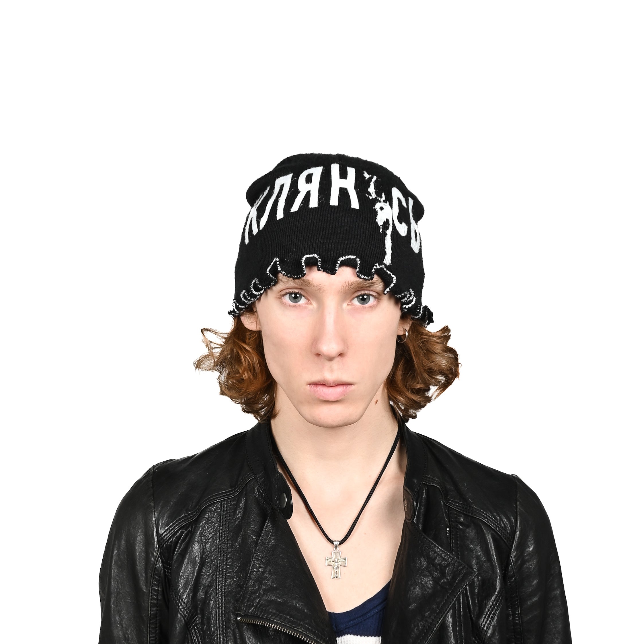 "KLYANUS" black bennie hat