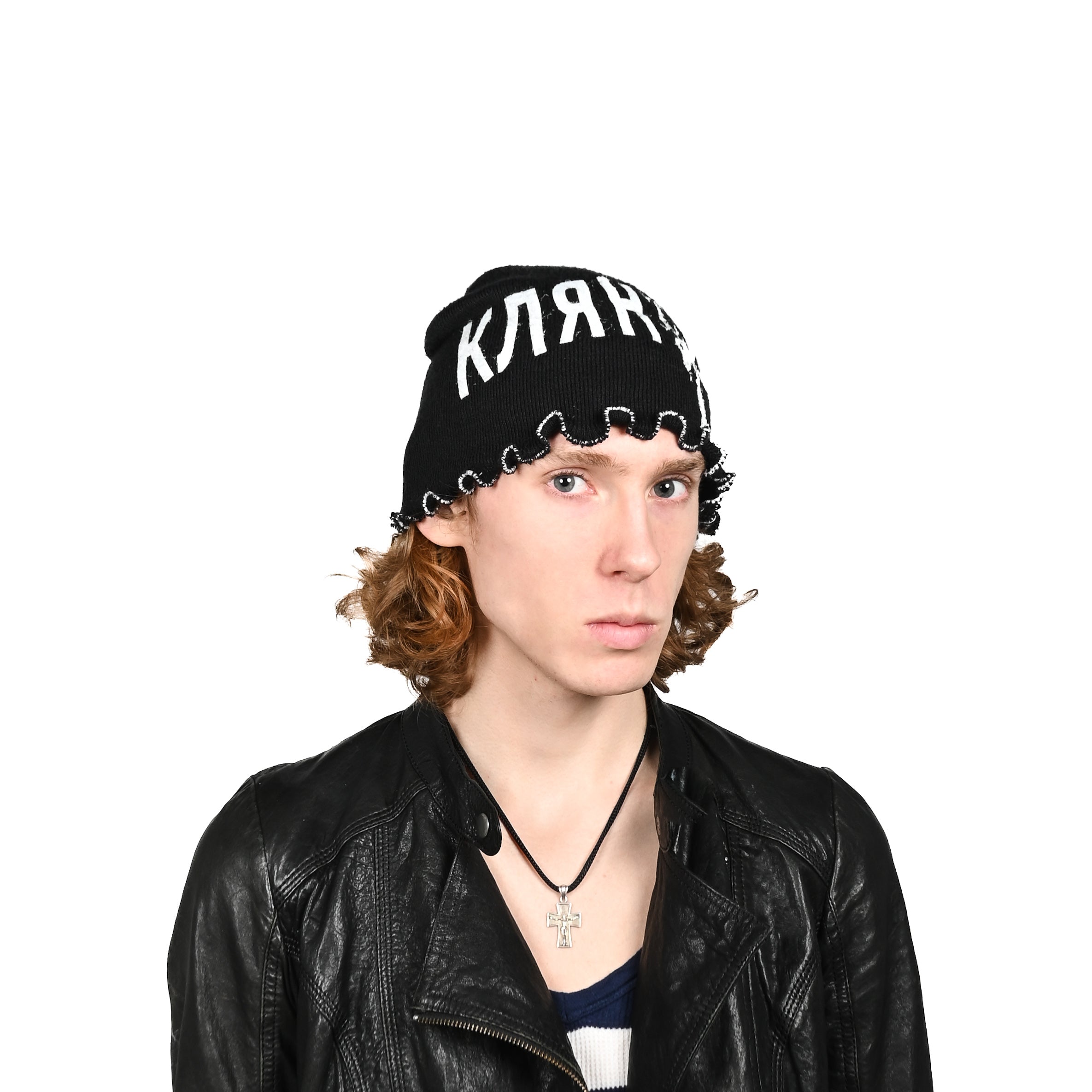 "KLYANUS" black bennie hat