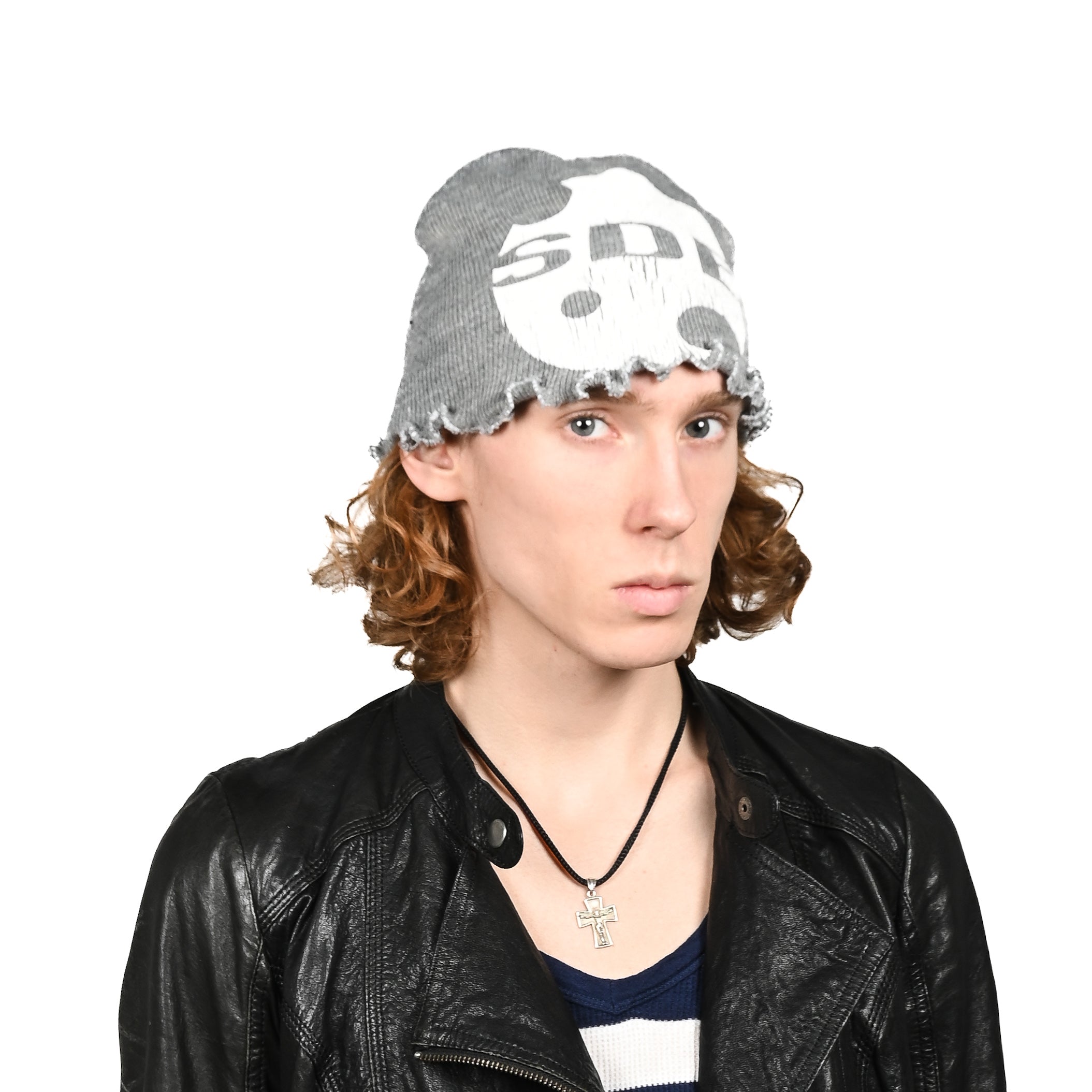"SDE" grey bennie hat