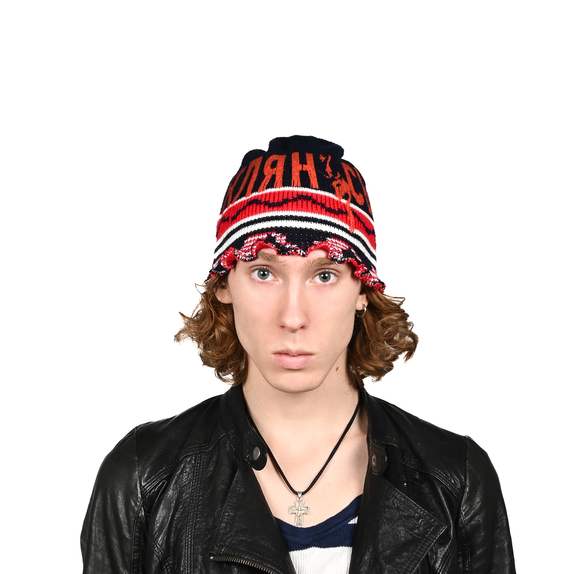 "KLYANUS" black/red bennie hat