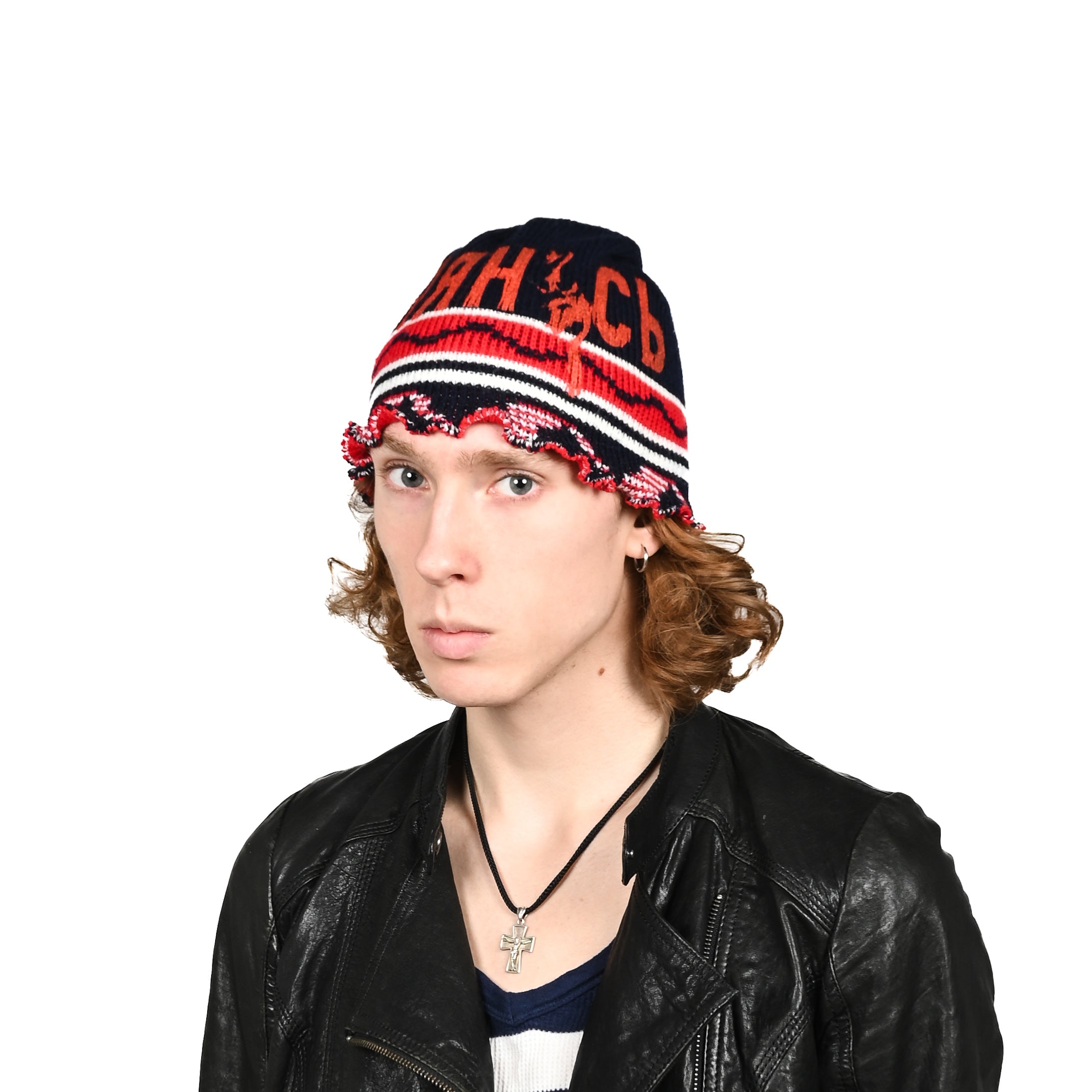 "KLYANUS" black/red bennie hat