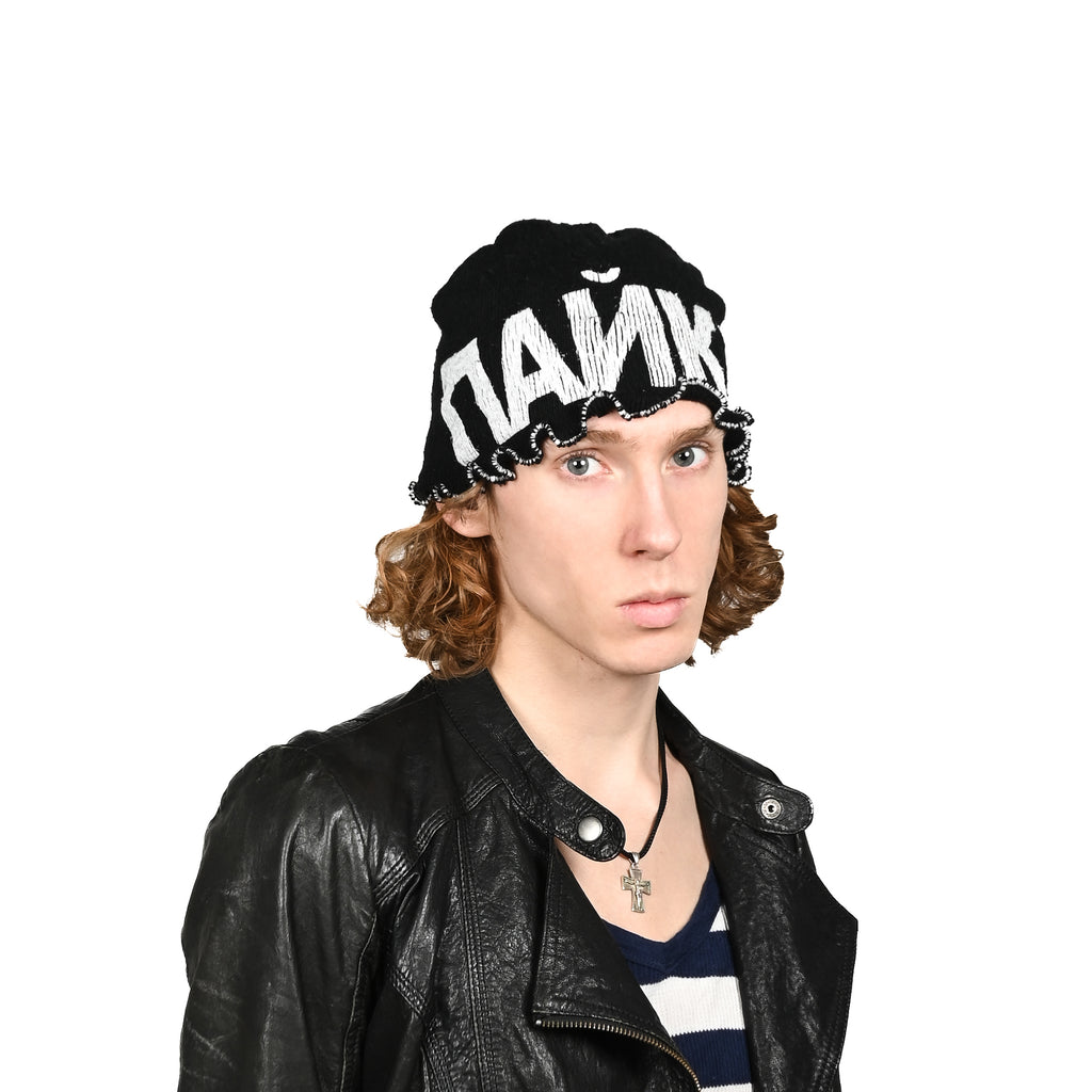 "PAYKA" black bennie hat