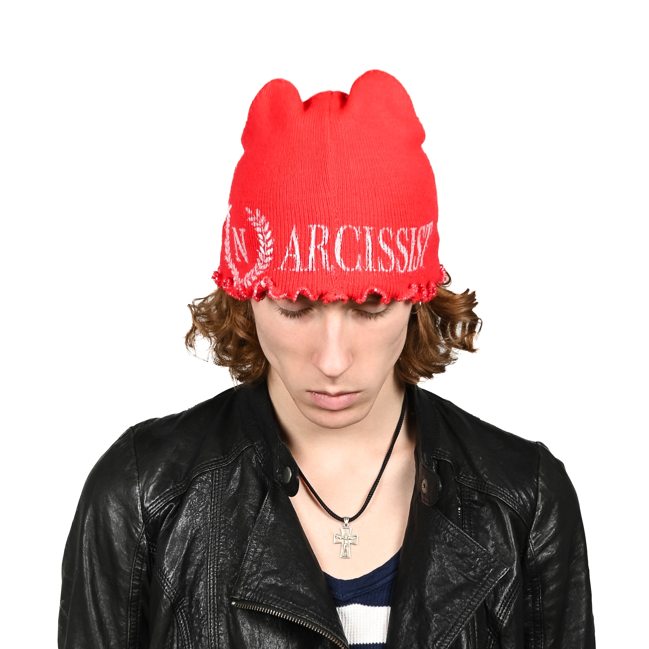 "NAPOLEON NARCISSIST" червона шапка біні