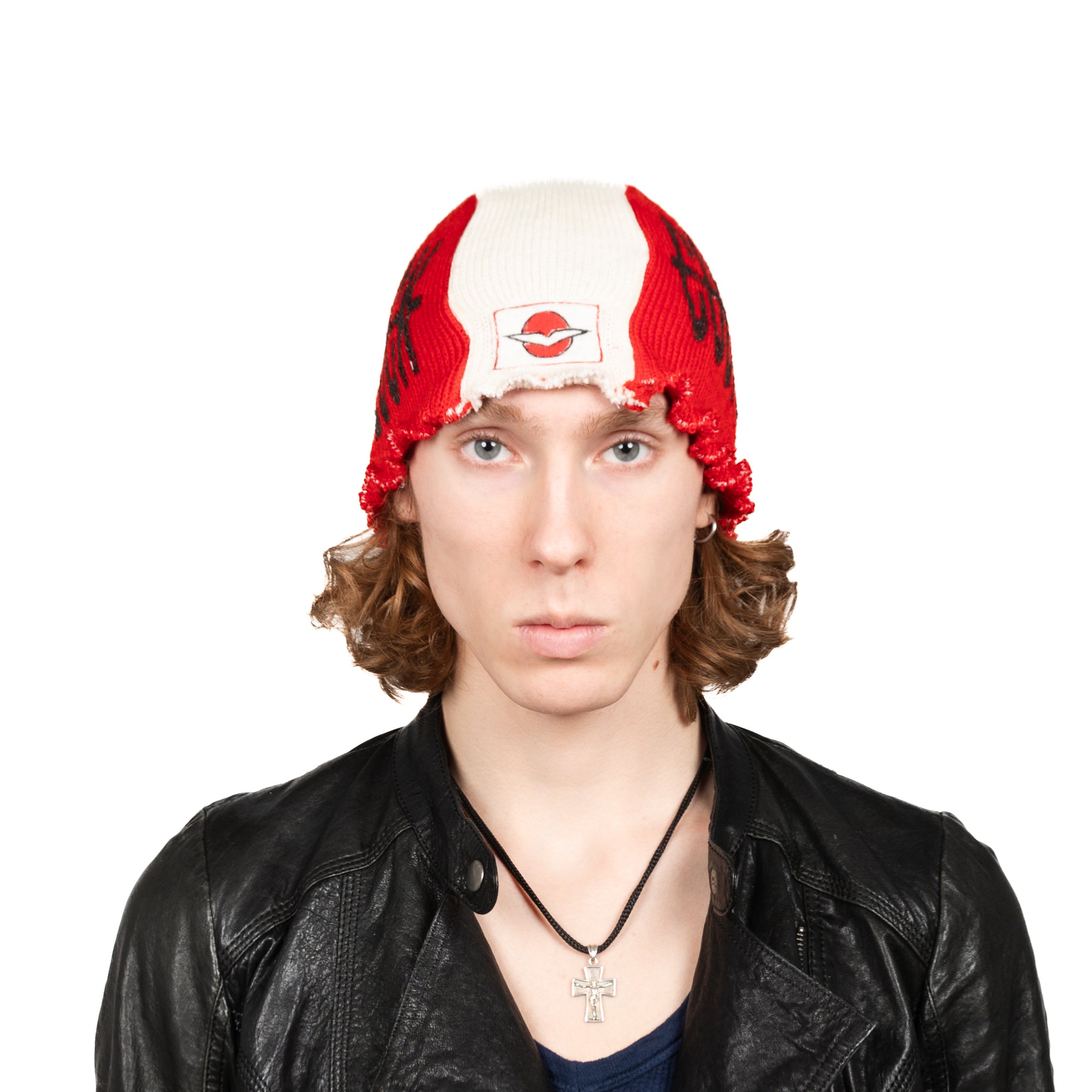 "COCKBLOCK" red bennie hat