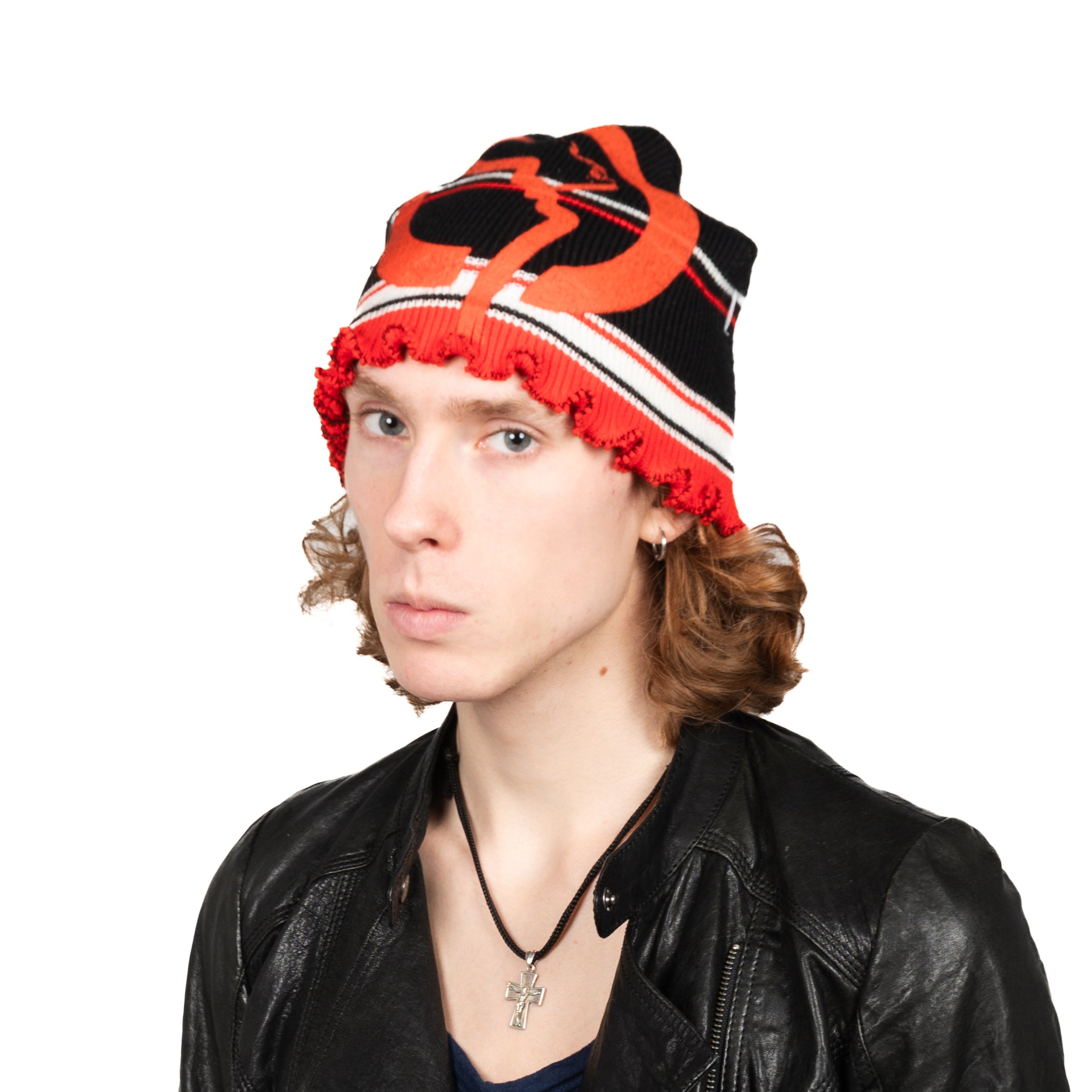 "FUK RAPT" red/black bennie hat