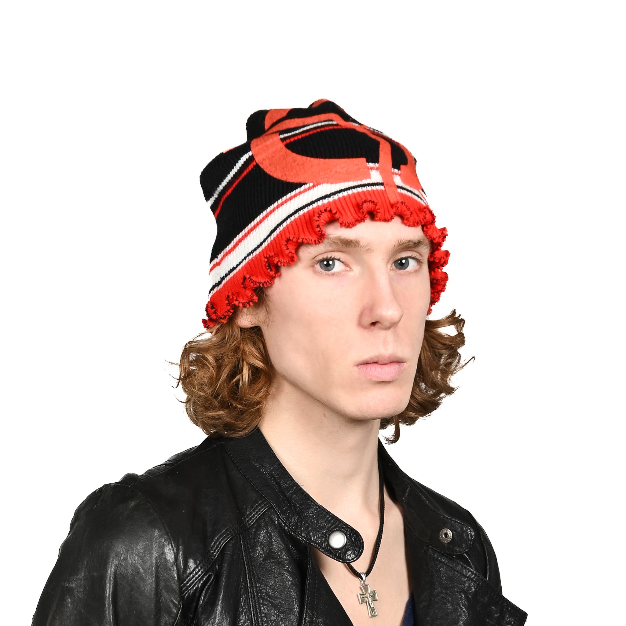 "FUK RAPT" red/black bennie hat