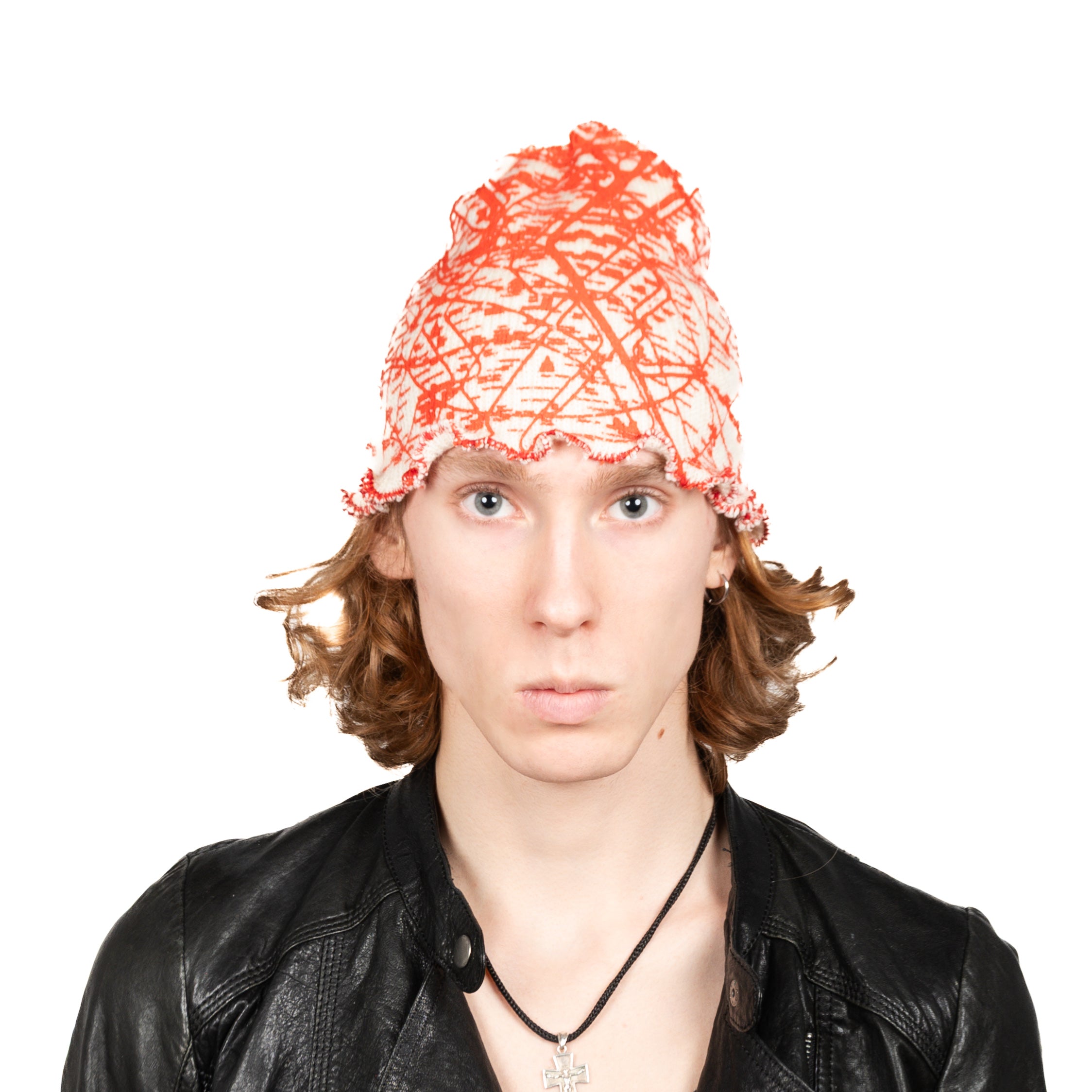 "PARIS METROLINE MAP" бiла шапка біні