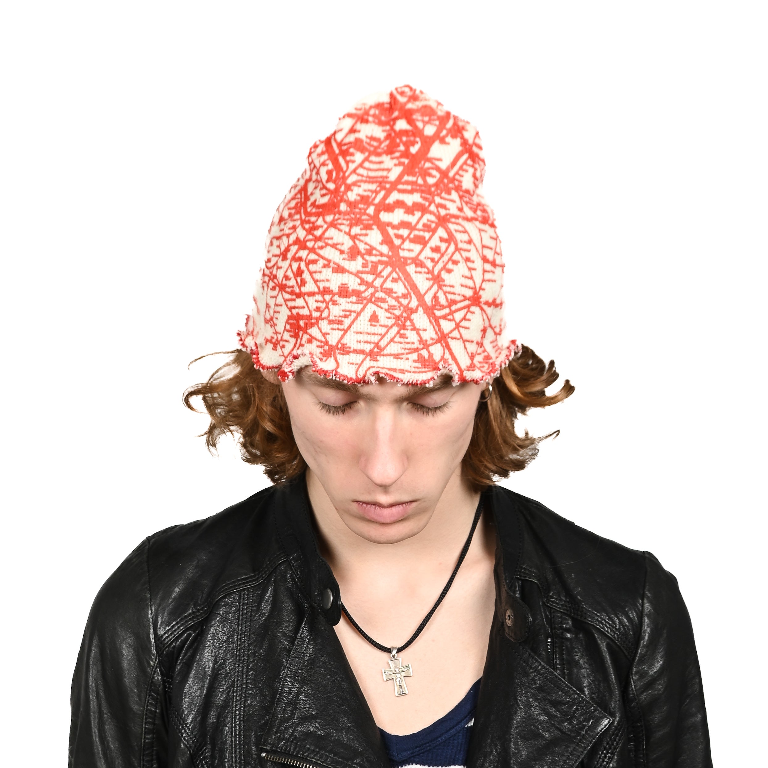 "PARIS METROLINE MAP" бiла шапка біні