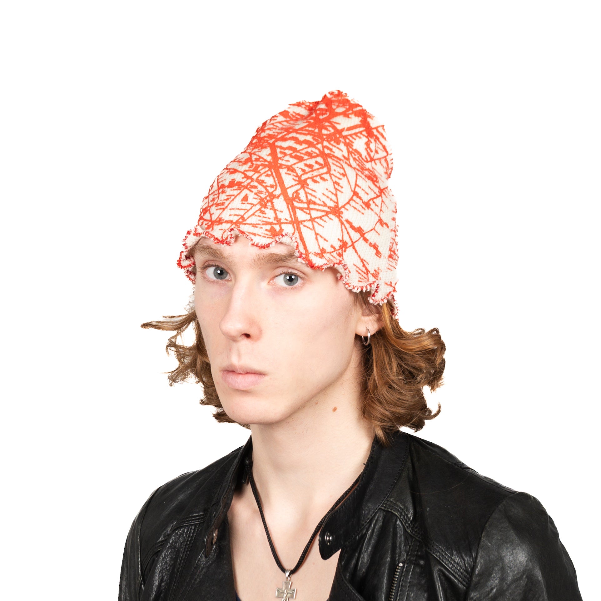 "PARIS METROLINE MAP" бiла шапка біні