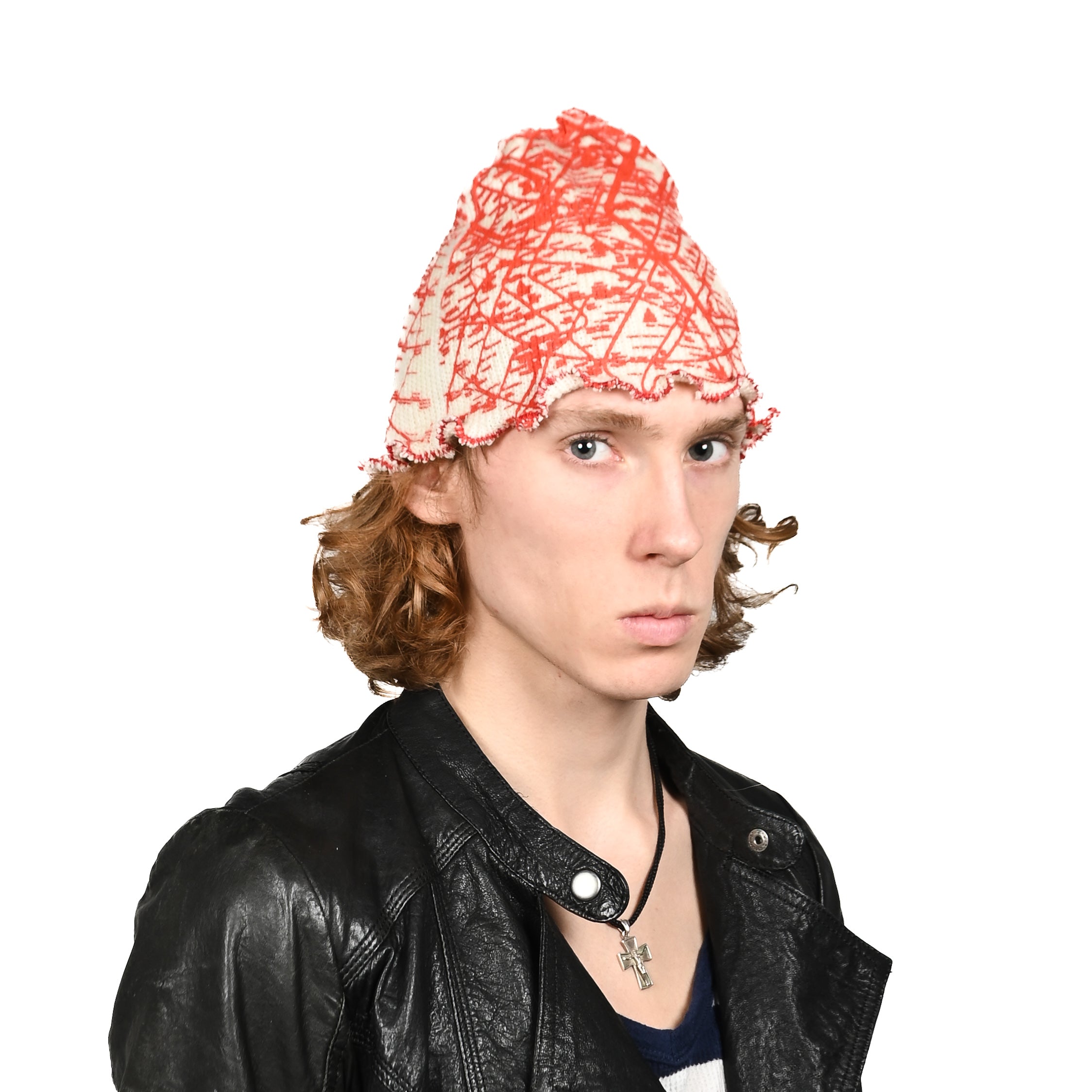 "PARIS METROLINE MAP" бiла шапка біні