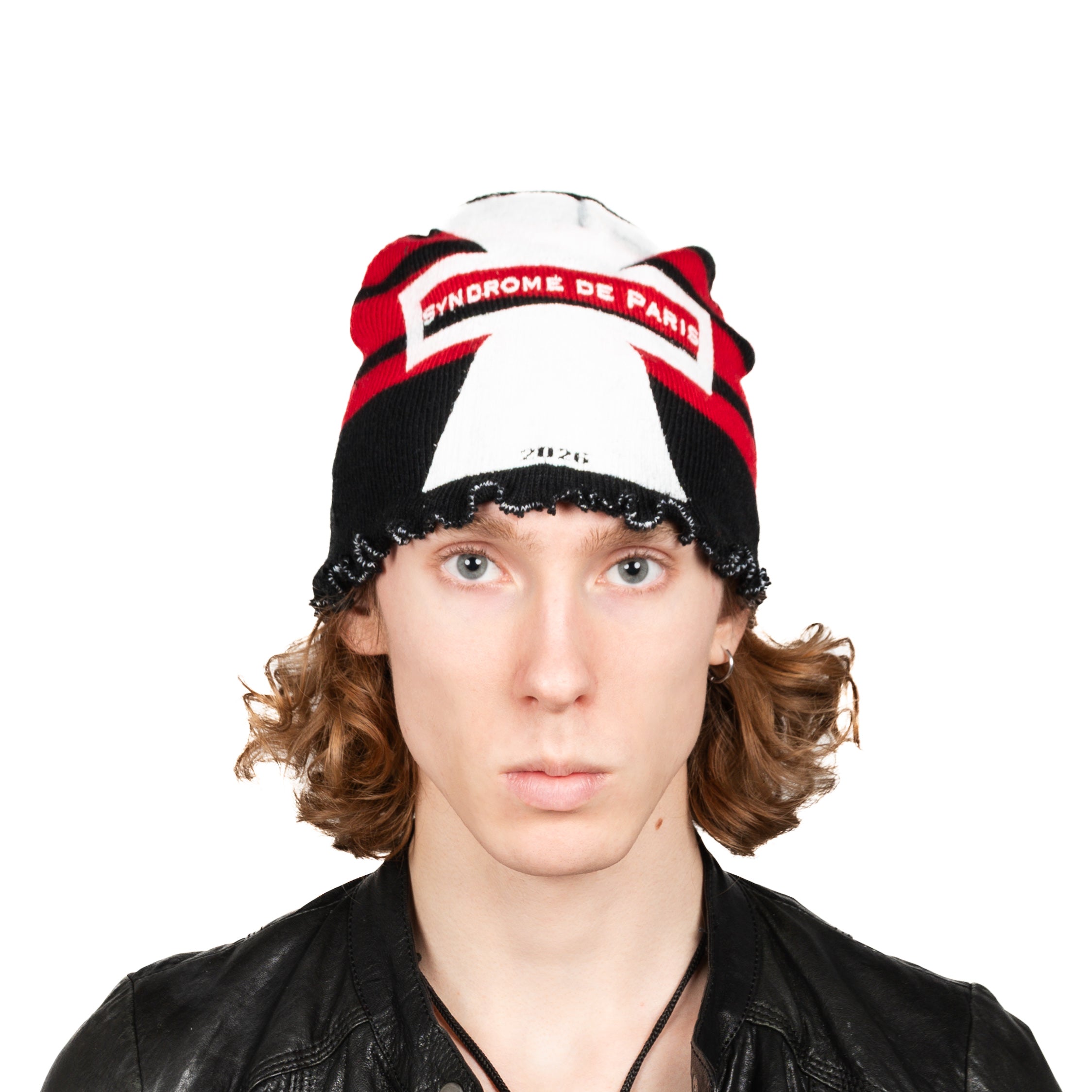 "SDE CROSS" червона шапка біні