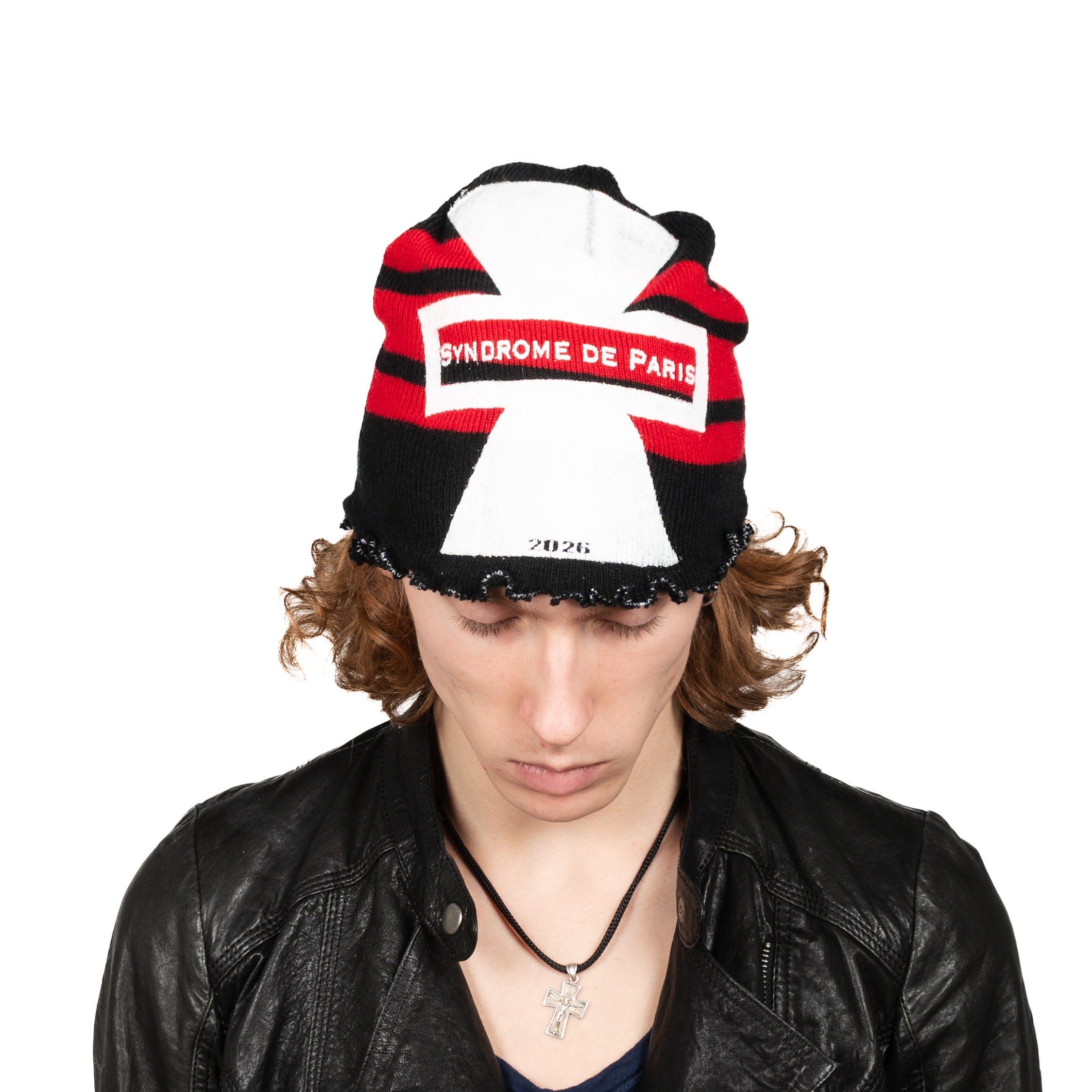 "SDE CROSS" червона шапка біні