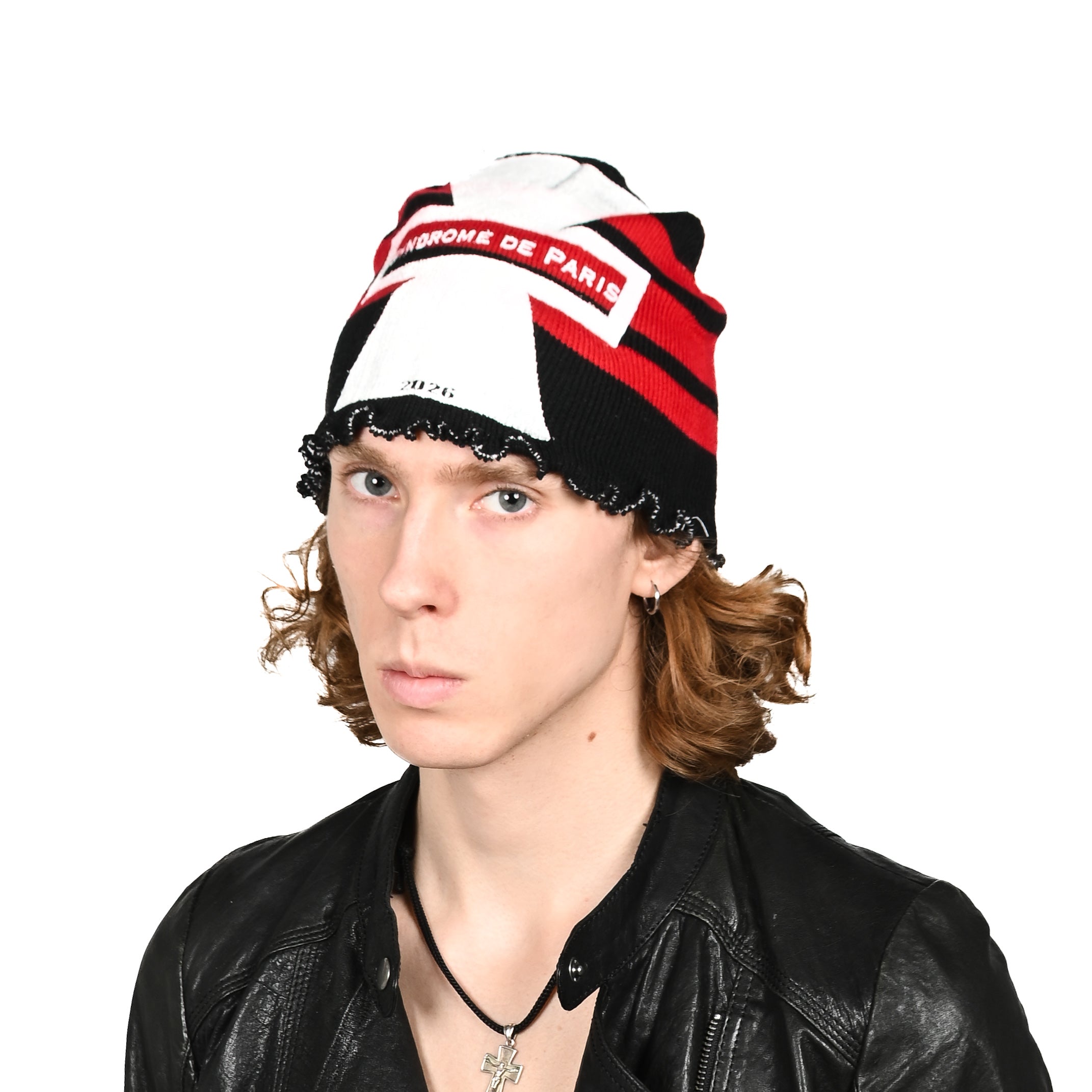 "SDE CROSS" червона шапка біні