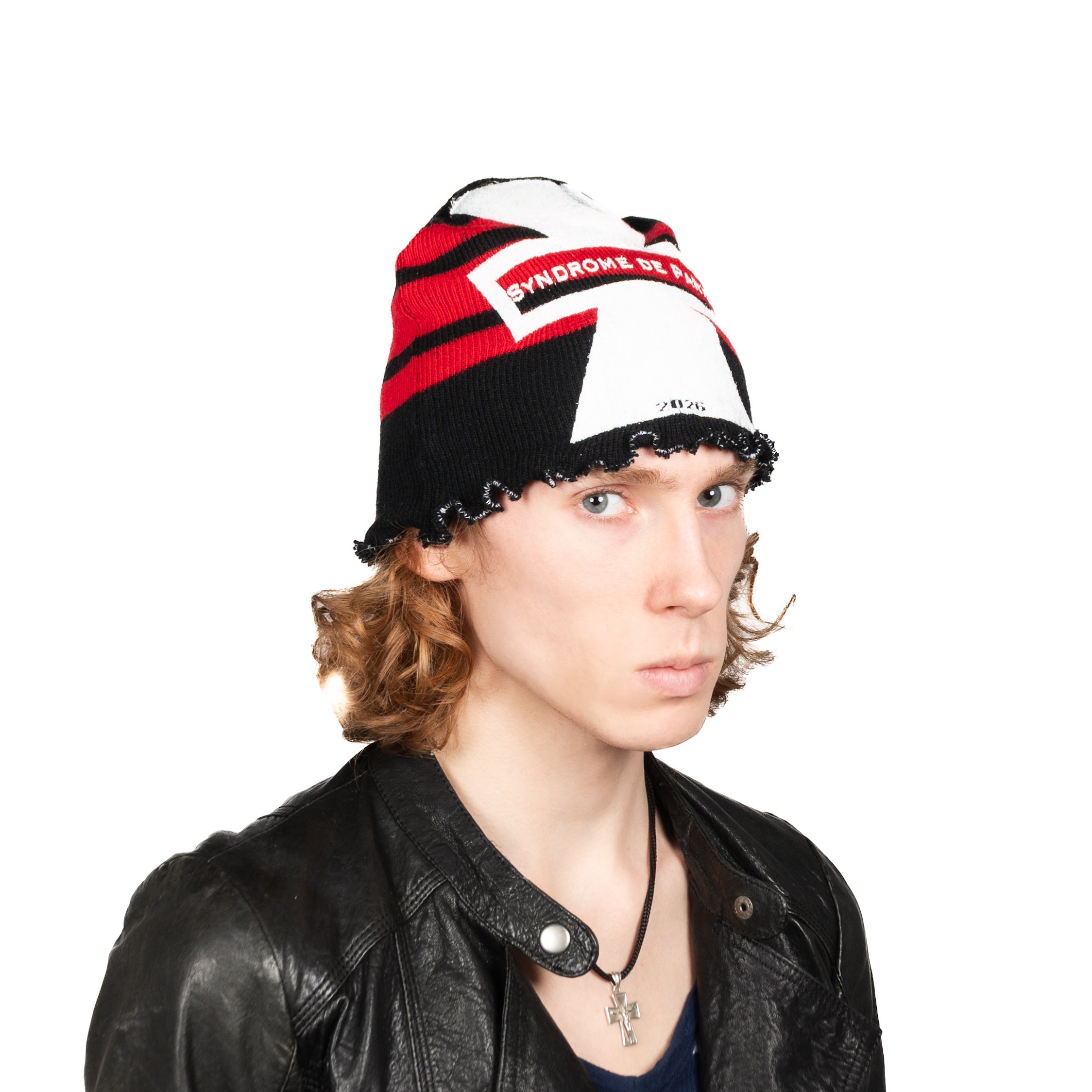 "SDE CROSS" червона шапка біні