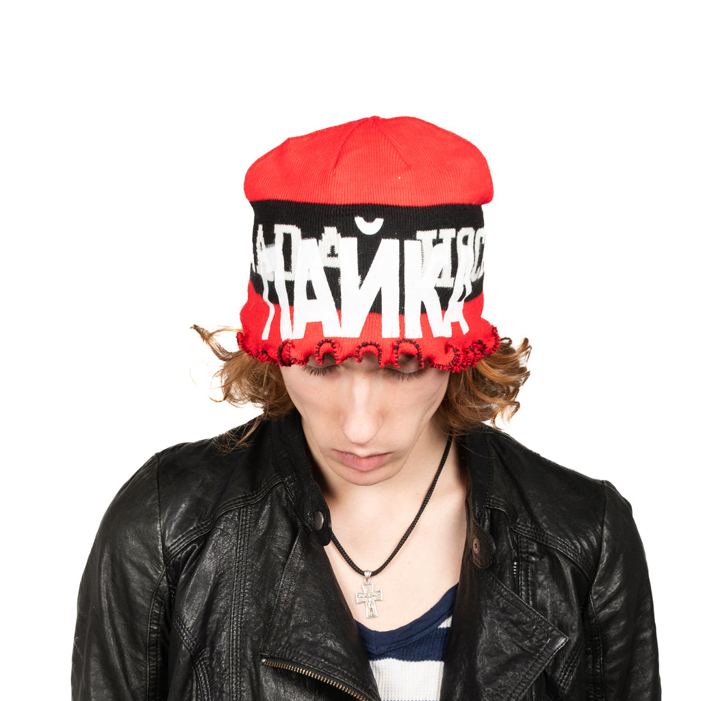 'PAYKA" red bennie hat