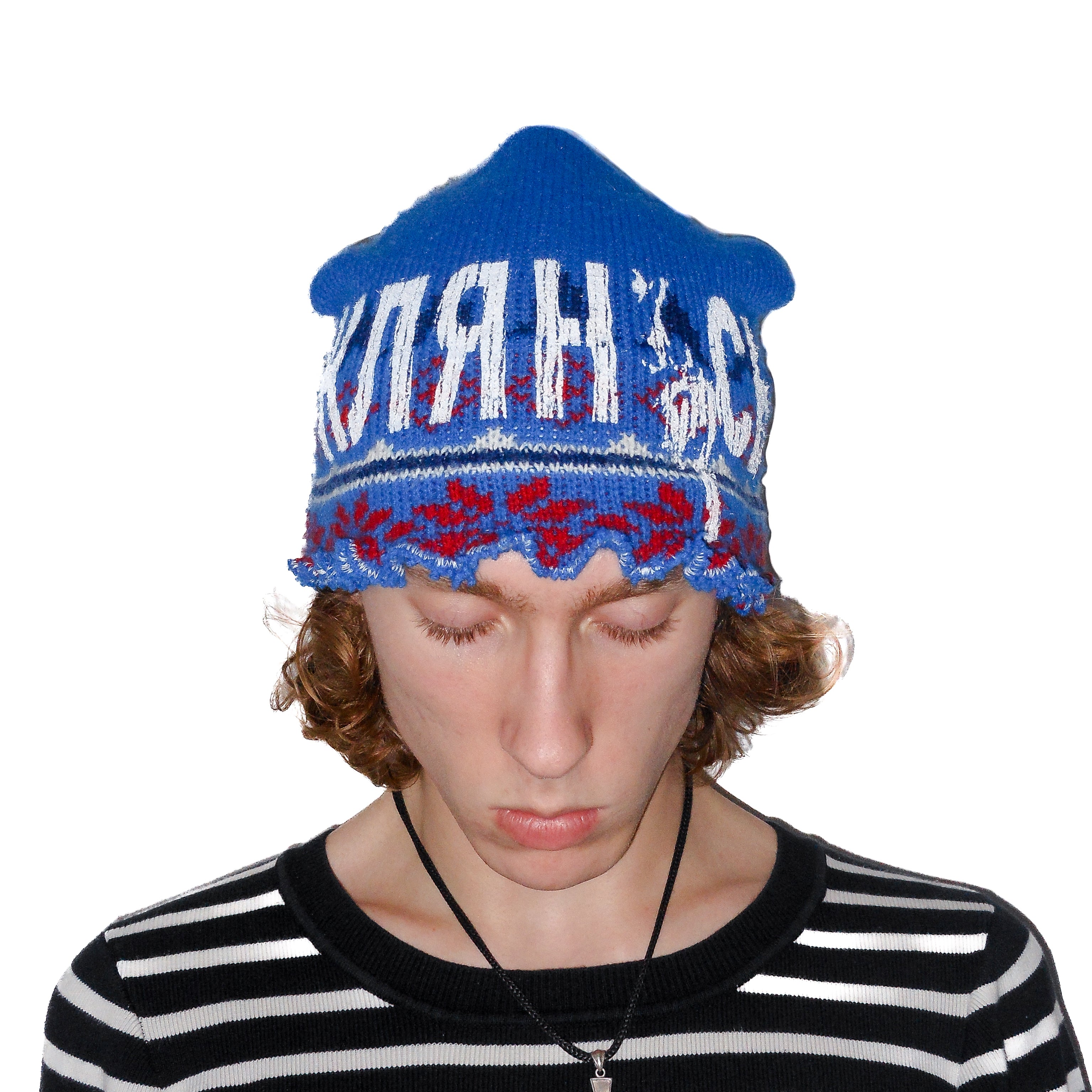 "PAYKA" blue bennie hat
