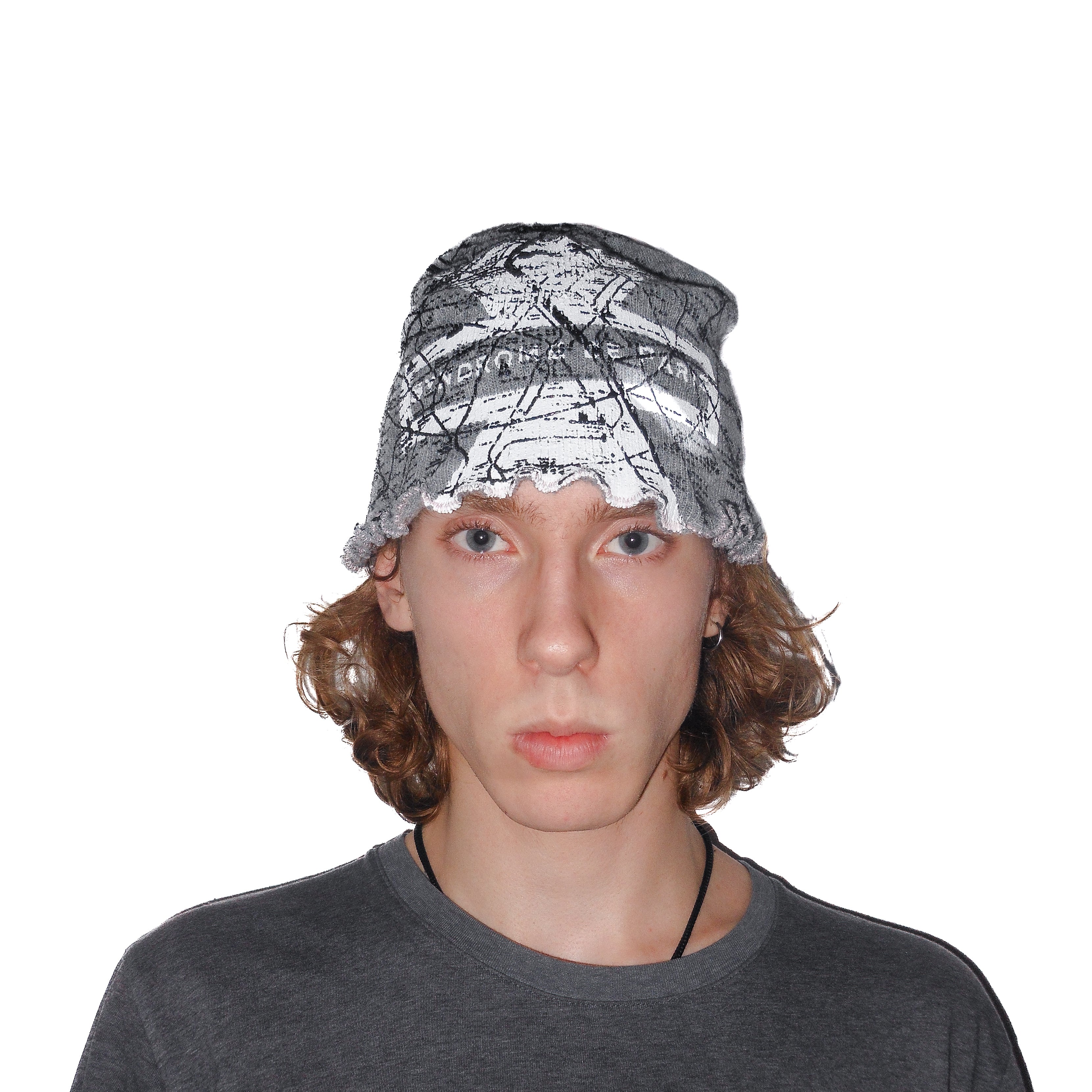 "PARIS METROLINE MAP"+"SDE CROSS" black/grey bennie hat